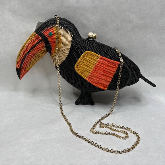 SERPUI Toucan Wicker Crossbody / Clutch Bag - Picture 11 of 14